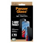 PanzerGlass Γυαλί προστασίας Fullcover Privacy Ultra-Wide Fit w. EasyAligner Case Friendly 0.3MM για Apple iPhone 17 6.3 5G 2025/16 PRO 6.3 2024 - PG-PG93414